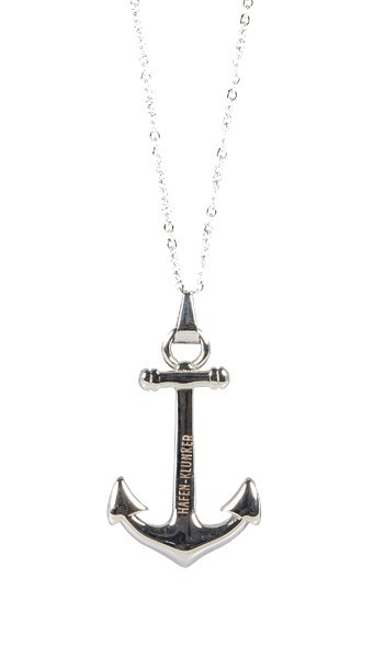 Kette Damen Mit Anker Anhänger Edelstahl Silber Halskette (40+5 cm) Für Frauen Und Herren perfekt geeignet als Geschenk