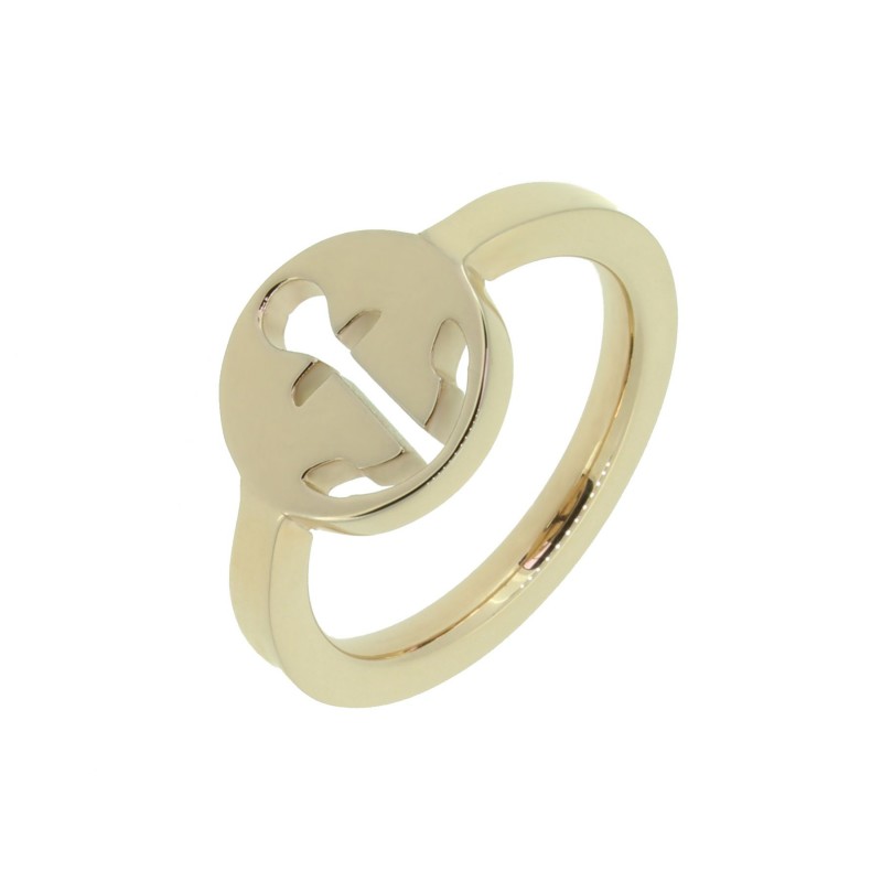 HAFEN-KLUNKER Glamour Collection Ring Anker ausgestanzt 110522 Edelstahl Rosegold